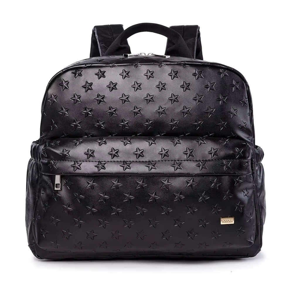 Soboba PU Waterproof Diaper Bag with Star Pattern - Perfect for Moms on the Go