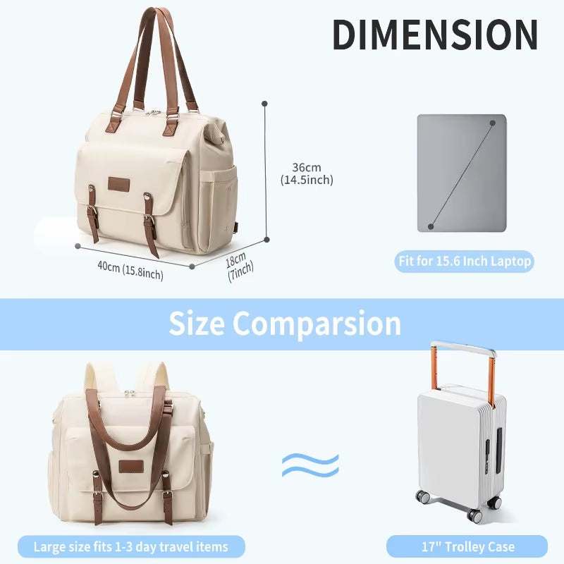 Large Capacity Multifunctional Three Use Diagonal Cross Insulation Mother and Baby Bag Essential for Long-Distance Travel