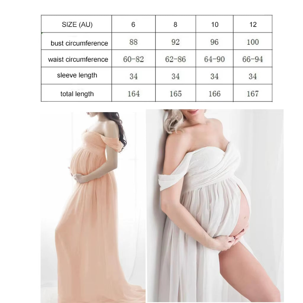Sexy Maternity Dress Photo Shoot Chiffon Pregnancy Dress Photography Prop Maxi Gown Dresses for Pregnant Women