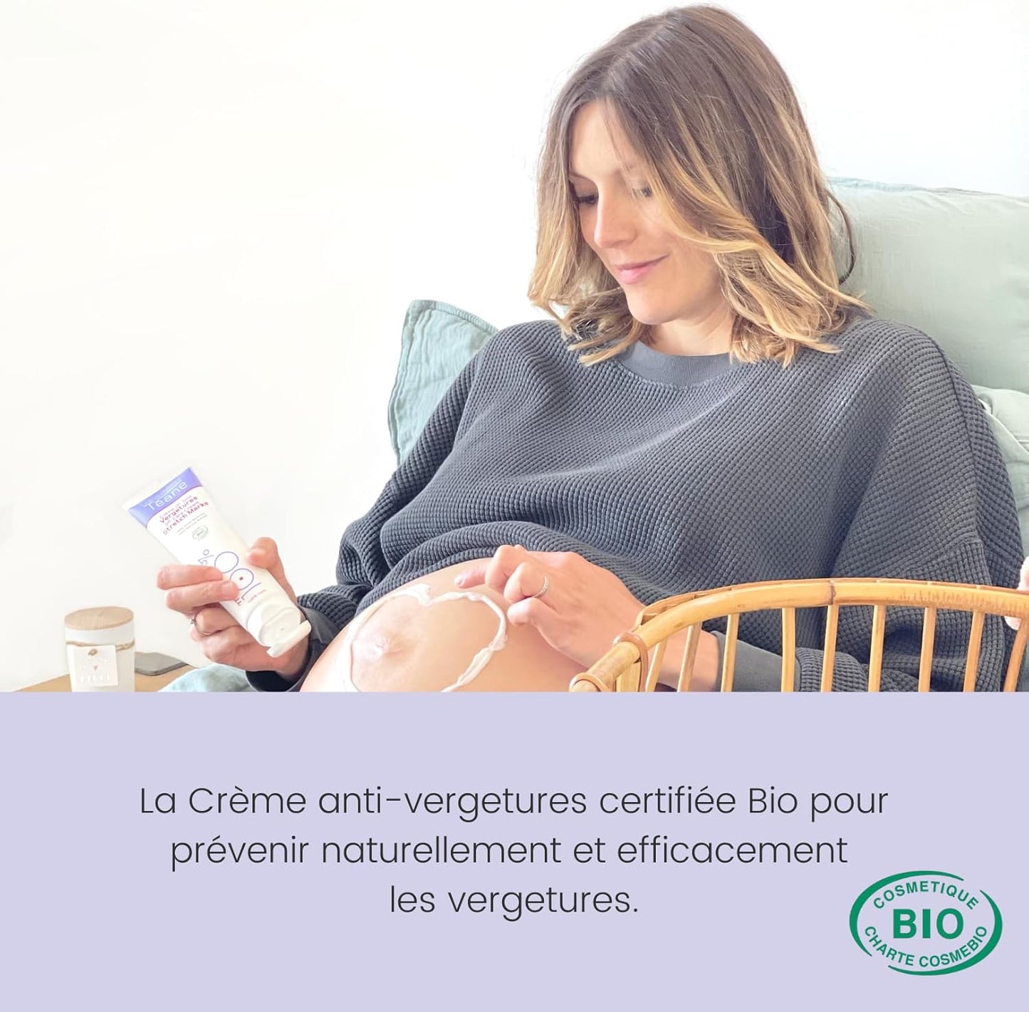 - Crème 1Er Soin Vergetures Certifiée BIO - Crème Anti-Vergetures Naturelle Pour La Grossesse - Compatible Grossesse Et Allaitement – 150 Ml