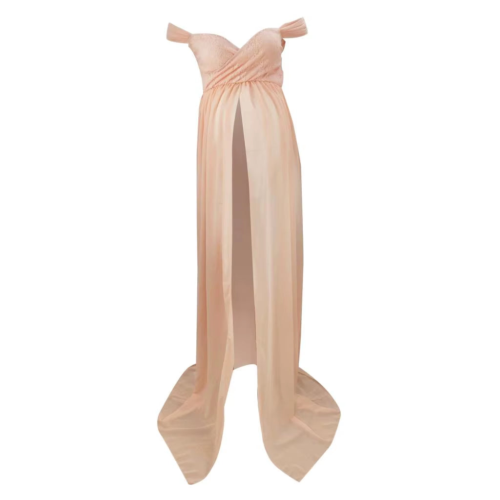 Sexy Maternity Dress Photo Shoot Chiffon Pregnancy Dress Photography Prop Maxi Gown Dresses for Pregnant Women