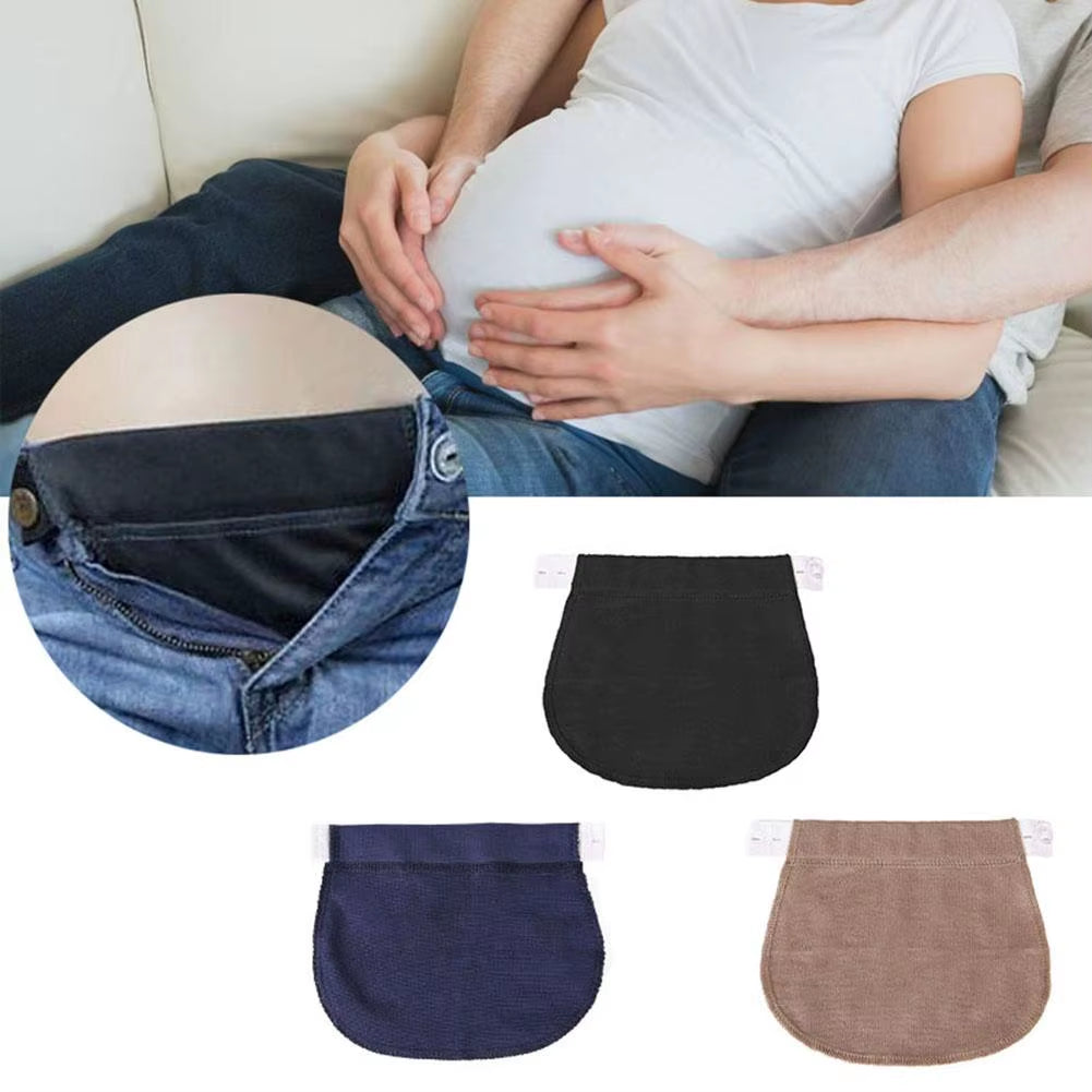 Adjustable Elastic Maternity Waistband Extender for Comfortable Pregnancy Pants