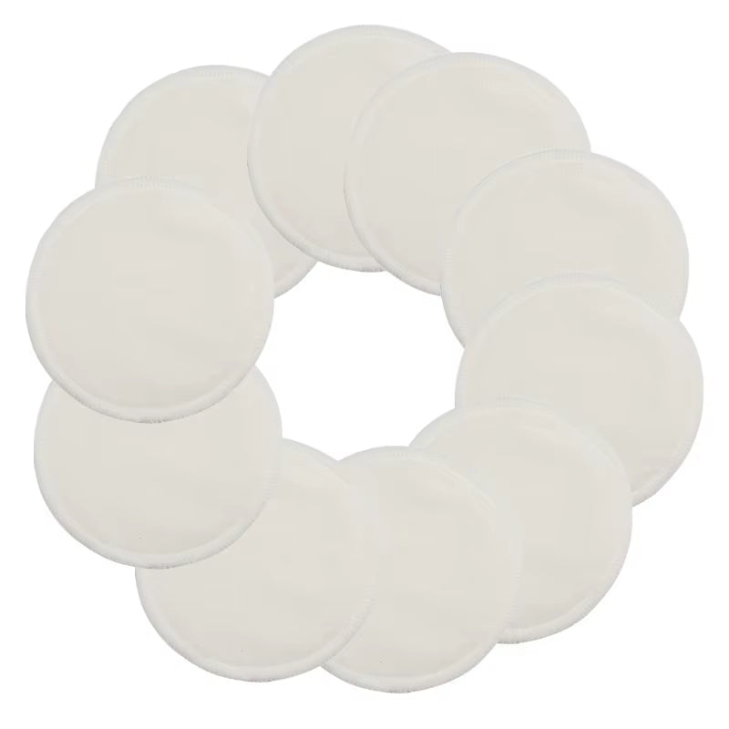 10PC Soft Bamboo Reusable Washable Breast Liners Milk Care Nursing Pads Postpartum Accessories Mama Lactation Breastfeeding Pads