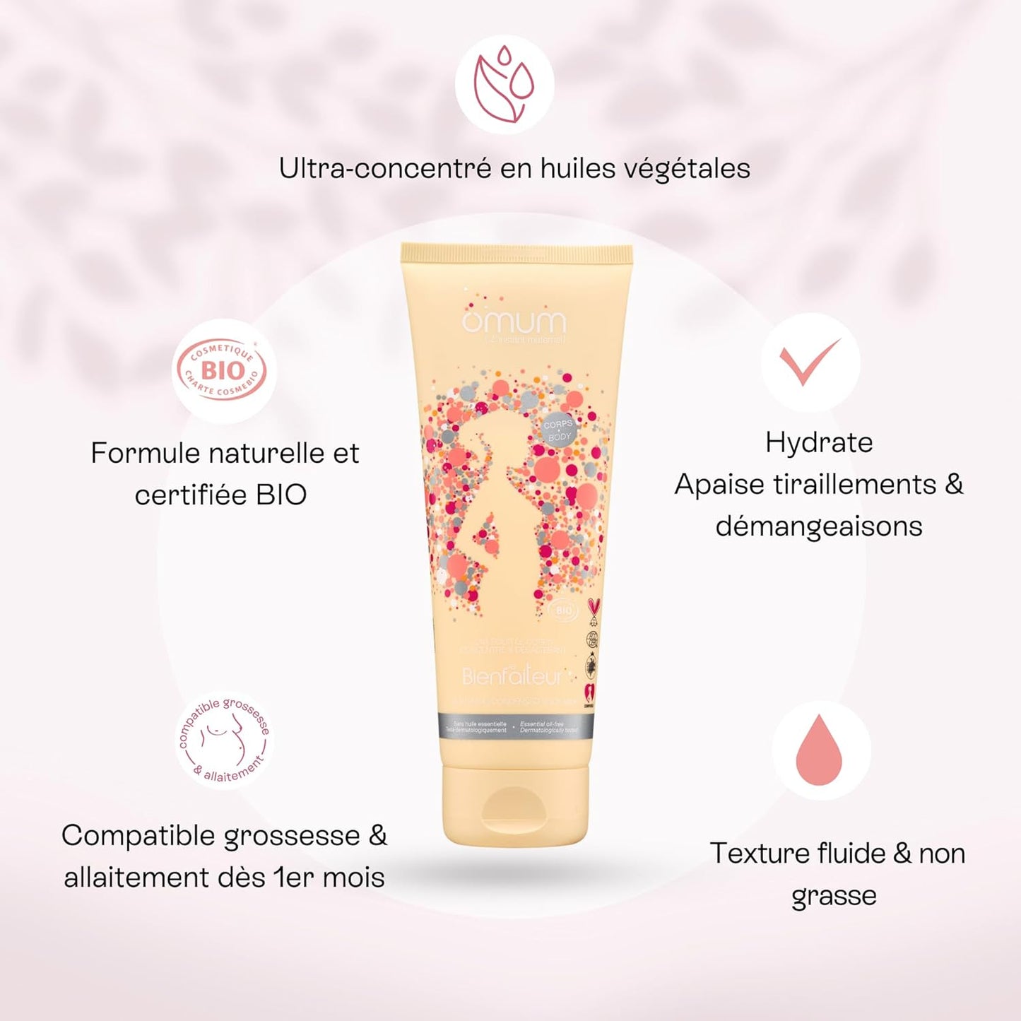 - Le Bienfaiteur - Lait Pour Le Corps Hydratant, Concentré & Désaltérant - Formule Sérum Ultra Concentrée En Huiles Végétales Bio - Compatible Grossesse Et Allaitement - Vegan - 200 Ml