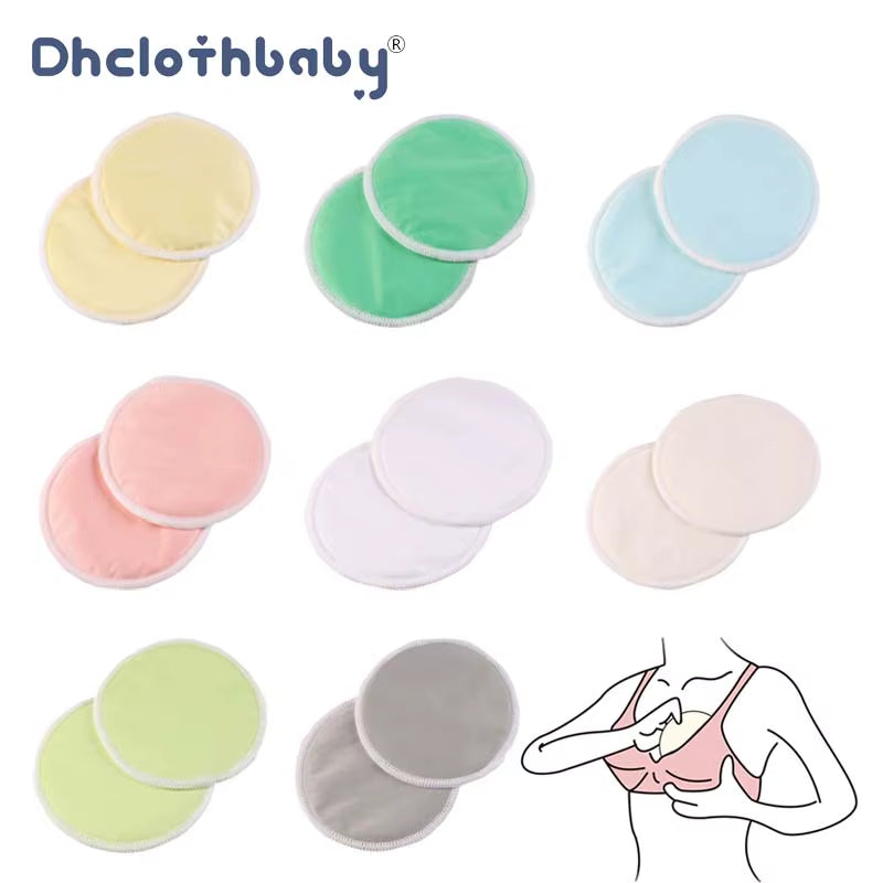10PC Soft Bamboo Reusable Washable Breast Liners Milk Care Nursing Pads Postpartum Accessories Mama Lactation Breastfeeding Pads
