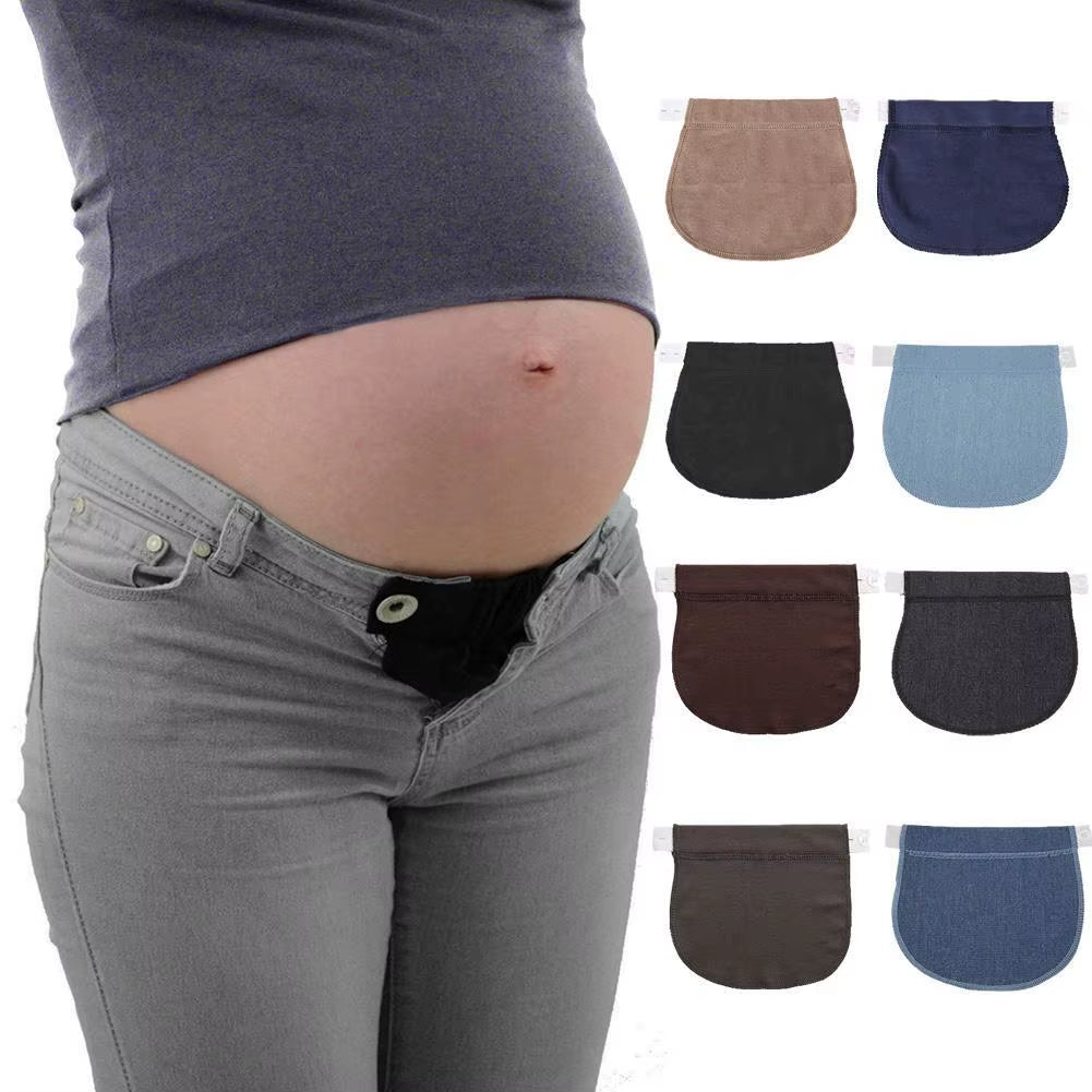 Adjustable Elastic Maternity Waistband Extender for Comfortable Pregnancy Pants