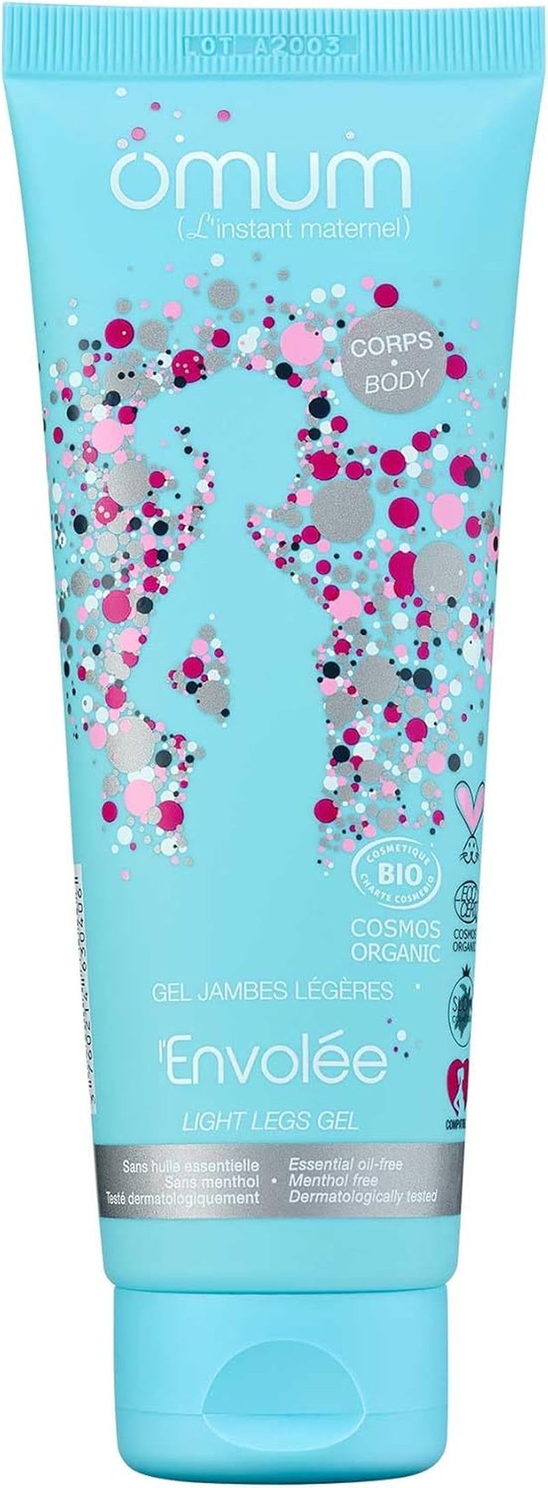 - L’Envolée - Gel Jambes Légères Sans Menthol - Action 2-En-1- Rafraichit, Défatigue Et Délasse - Compatible Grossesse Et Allaitement - 99,5% D'Ingrédients D'Origine Naturelle - Vegan - 125 Ml