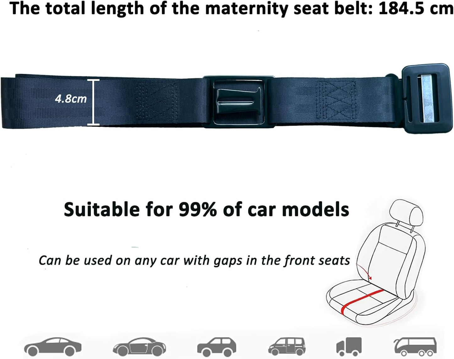 Ceinture De Sécurité De Grossesse,Ajusteur De Ceinture De Sécurité Pour Les Femmes Enceintes,Confort Pour Le Ventre Des Mamans Enceintes,Protéger Le Bébé À Naître