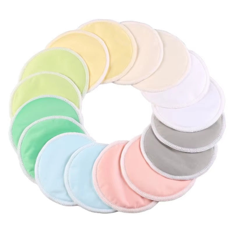 10PC Soft Bamboo Reusable Washable Breast Liners Milk Care Nursing Pads Postpartum Accessories Mama Lactation Breastfeeding Pads