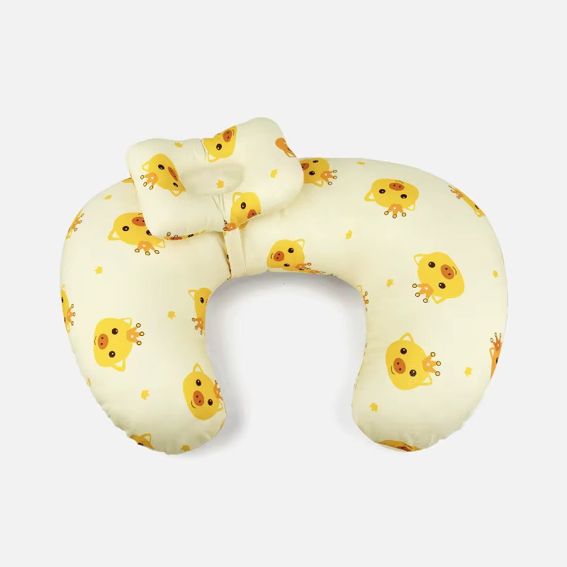 Nursing Pillow U-Shaped - Multifunctional with Removable, Machine Washable Cover - Waist & Neck Support for Breastfeeding