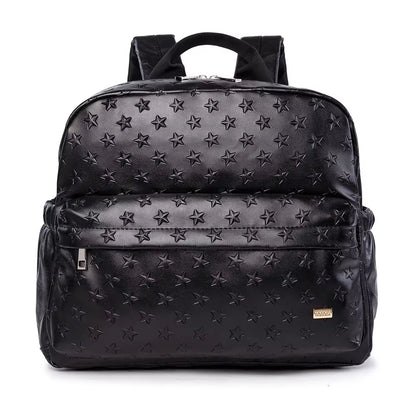 Soboba PU Waterproof Diaper Bag with Star Pattern - Perfect for Moms on the Go