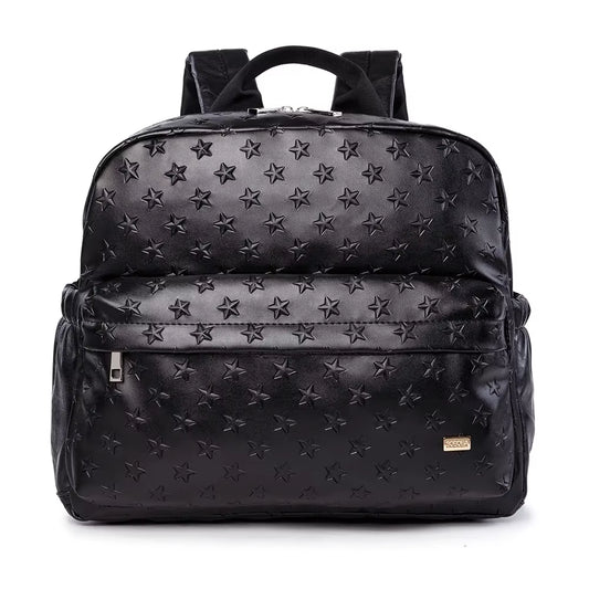 Soboba PU Waterproof Diaper Bag with Star Pattern - Perfect for Moms on the Go