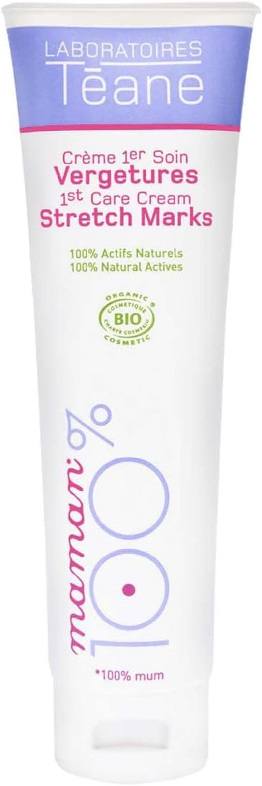 - Crème 1Er Soin Vergetures Certifiée BIO - Crème Anti-Vergetures Naturelle Pour La Grossesse - Compatible Grossesse Et Allaitement – 150 Ml