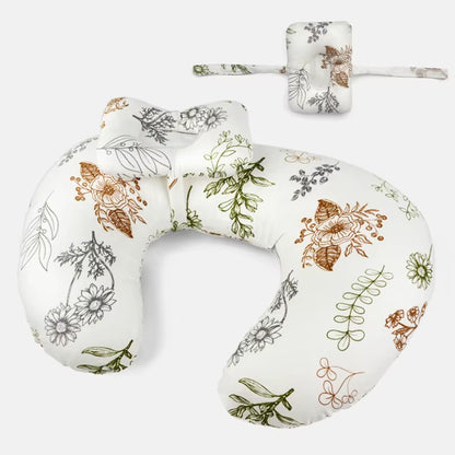 Nursing Pillow U-Shaped - Multifunctional with Removable, Machine Washable Cover - Waist & Neck Support for Breastfeeding