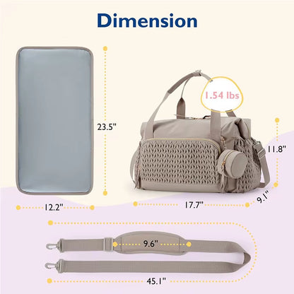 Mommy Diaper Bag Large Capacity Organizer for Baby Diapersr Stroller Hanging Bags Maternity Women Fashion Tote Lightweight